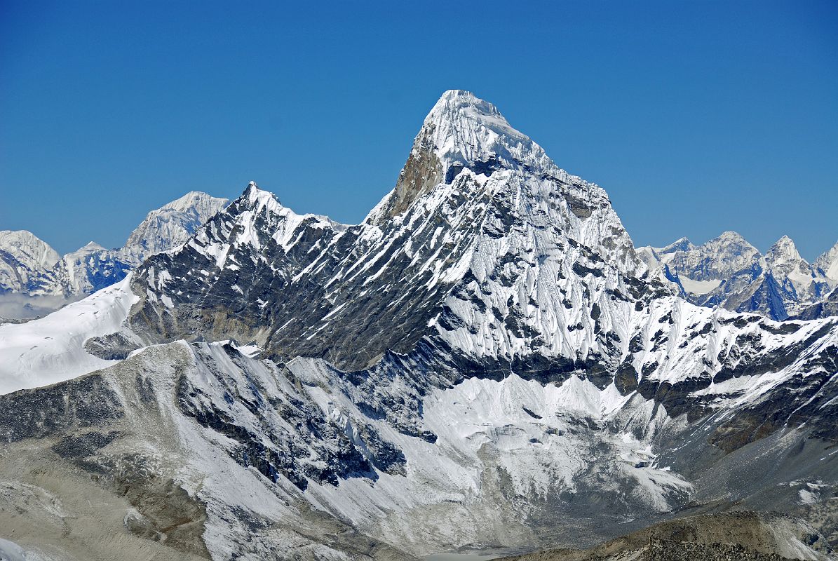 10 19 Mingbo La, Ombigaichen, Ama Dablam, Gauri Shankar, Drangnag Ri From West Col